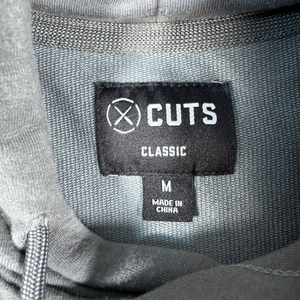Cuts Clothing Hoodie Men Medium Gray Hyperloop Classic Performance Sweatshirt - Picture 5 of 10